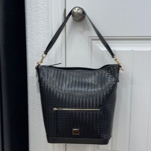 Dooney & Bourke Woven Black Hobo